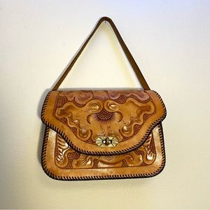 Brown Hand Made Leather Purse